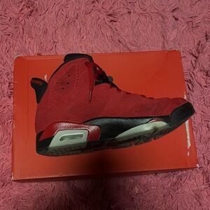 Jordan Red and Black High-Top Sneakers